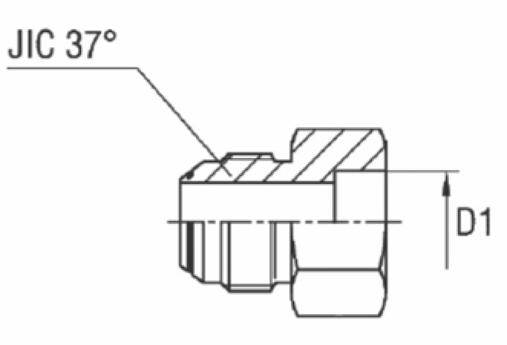 Adaptador Reto Solda x Macho JIC 37°