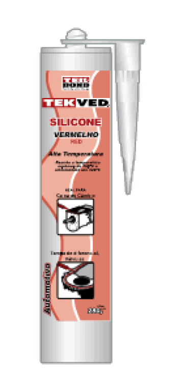 Silicone Acético Vermelho 280G