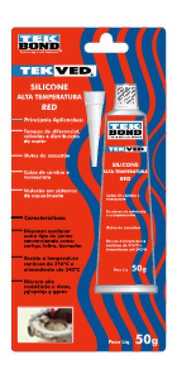 Silicone Acético Vermelho 50G