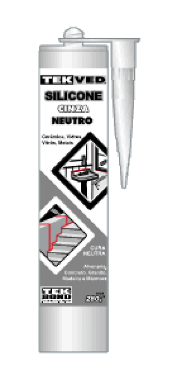 Silicone Neutro Cinza 280G