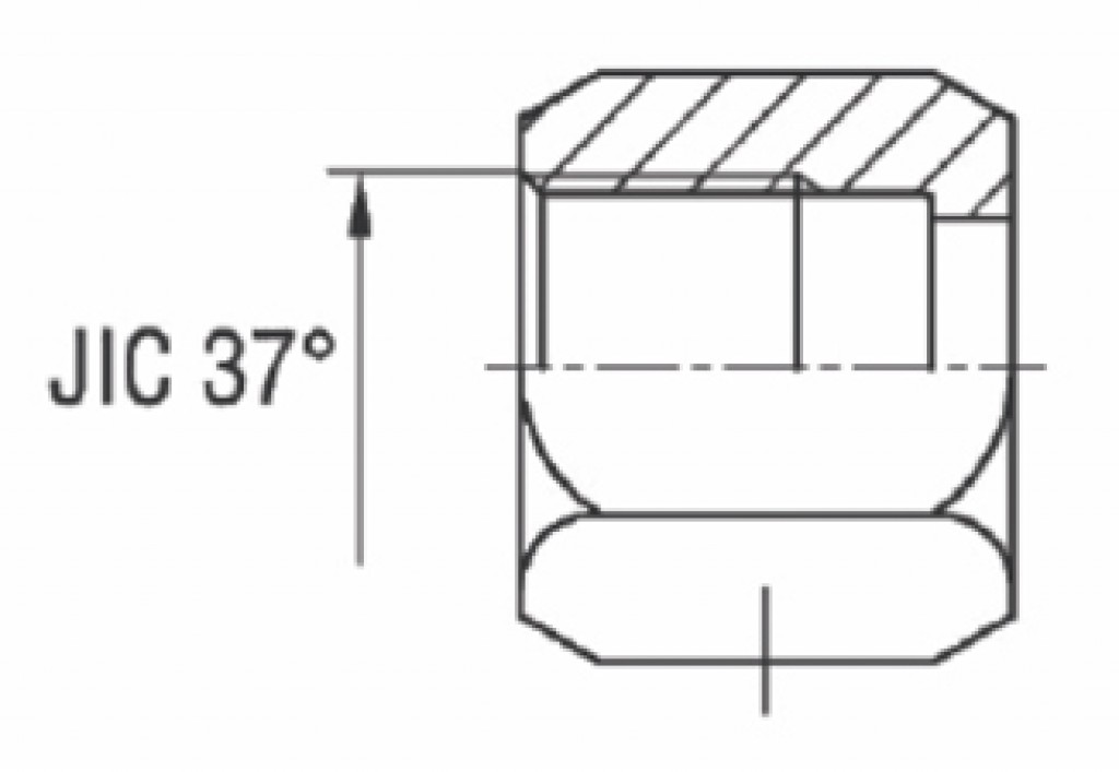 Porca JIC 37°