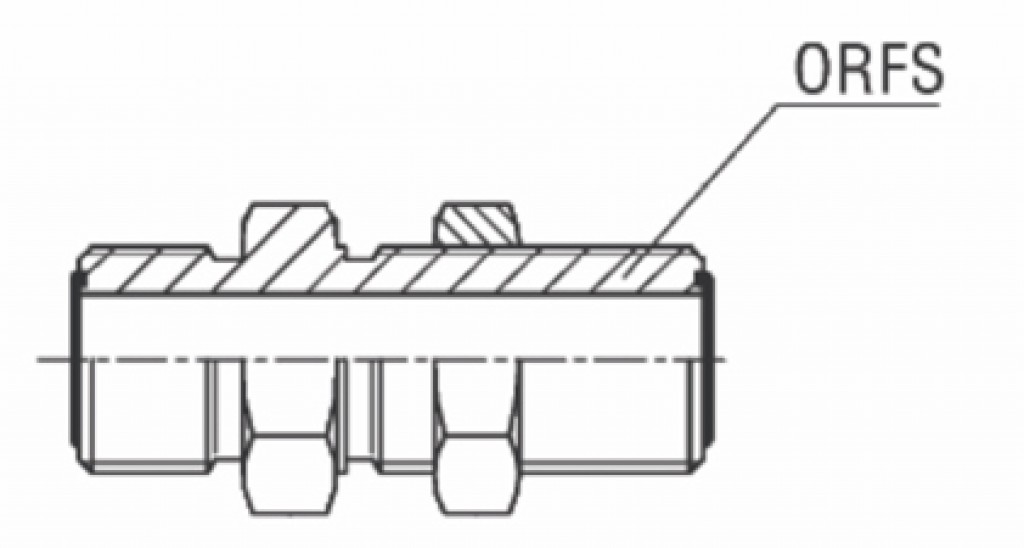 Adaptador Reto Macho ORFS Painel