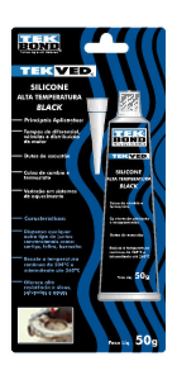 Silicone Acético Preto 50G